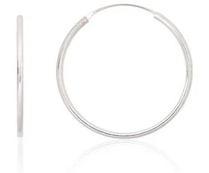 Sidabriniai auskarai –žiedai - 3.5 g. - 40 mm.