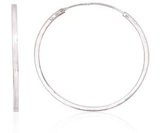 Sidabriniai auskarai –žiedai - 40 mm. - 4.4 g.