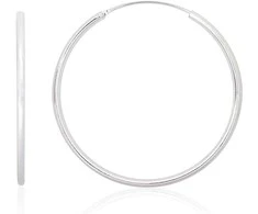 Sidabriniai auskarai –žiedai - 4.2 g. - 50 mm.