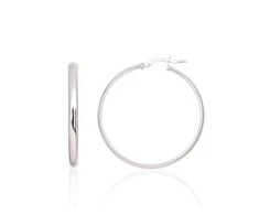 Sidabriniai auskarai –žiedai - 5 g. - 34 mm.