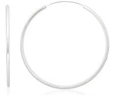 Sidabriniai auskarai –žiedai - 5.3 g. - 60 mm.