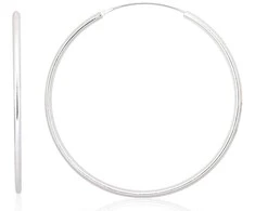 Sidabriniai auskarai –žiedai - 60 mm. - 5.4 g.