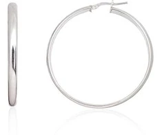 Sidabriniai auskarai –žiedai - 6.8 g. - 46 mm.