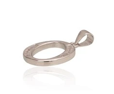Sidabrinis Pakabukas - Vardo Raidė. Metalas: Sidabras. Praba: 925°. Akmuo: Cirkonai - 1.6 g.