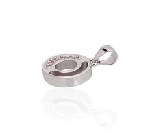 Sidabrinis Pakabukas - Vardo Raidė. Metalas: Sidabras. Praba: 925°. Akmuo: Cirkonai - 1.7 g. - 20 mm.
