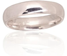 Sidabrinis vestuvinis žiedas. Praba: 925°. Metalas: Sidabras - 16 - 3.4 g. - 4.5 mm.