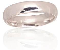 Sidabrinis vestuvinis žiedas. Praba: 925°. Metalas: Sidabras - 17.5 - 3.8 g. - 4.5 mm.