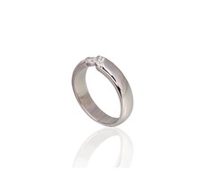 Sidabrinis sužadėtuvių žiedas. Praba: 925°, Metalas: Sidabras, Akmuo: Cirkonai - 17 - 4.5 g.