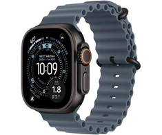 Apple Watch 49mm Anchor Blue Ocean Band - Black Titanium Finish - MGCJ4ZM/A