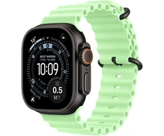 Apple Watch 49mm Neon Green Ocean Band - Black Titanium Finish - MGCL4ZM/A