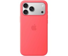 Apple iPhone 17 Pro Max Silicone Case with MagSafe – Bright Guava - MHW64ZM/A