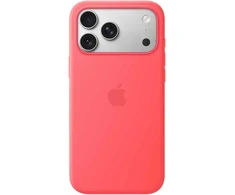 Apple iPhone 17 Pro Max Silicone Case with MagSafe – Bright Guava - MHW64ZM/A