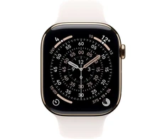 Apple Watch Series 11 GPS + Cellular 42mm Gold Titanium Case with Light Blush Sport Band - M/L - MF8X4ET/A