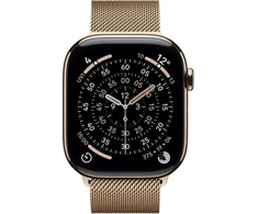 Apple Watch Series 11 GPS + Cellular 42mm Gold Titanium Case with Gold Milanese Loop - MF8Y4ET/A