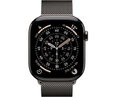 Apple Watch Series 11 GPS + Cellular 46mm Slate Titanium Case with Slate Milanese Loop - M/L - MFD44ET/A