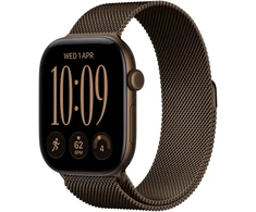 Apple Watch Series 12 GPS 46mm Dark Bronze Aluminium Case with Dark Bronze Milanese Loop - S/M - MKD74ET/A