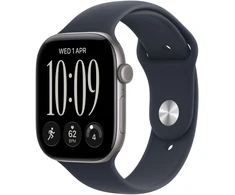 Apple Watch Series 12 GPS 46mm Space Grey Aluminium Case with Navy Blue Sport Band - M/L - MJEJ4ET/A