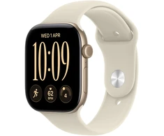 Apple Watch Series 12 GPS 46mm Light Gold Aluminium Case with Sand Sport Band - S/M - MJEN4ET/A