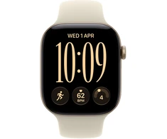 Apple Watch Series 12 GPS 46mm Light Gold Aluminium Case with Sand Sport Band - S/M - MJEN4ET/A