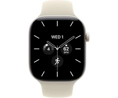 Apple Watch Series 12 GPS + Cellular 42mm Pearl White Ceramic Case with Sand Sport Band - M/L - MJGX4ET/A