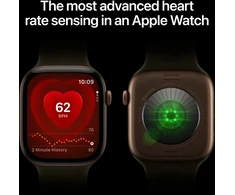 Išmanusis laikrodis Apple Watch Series 12 GPS + Cellular 42mm šviesiai aukso spalvos aliuminio korpusas su smėlio spalvos sportine apyranke - S/M - MJG24ET/A