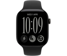 Apple Watch Series 12 GPS + Cellular 46mm Black Aluminium Case with Black Sport Band - S/M - MJG84ET/A