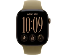 Apple Watch Series 12 GPS + Cellular 46mm Dark Bronze Aluminium Case with Olive Sport Band - S/M - MJGD4ET/A