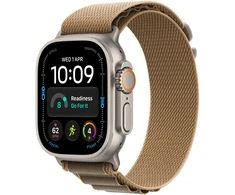 Apple Watch Ultra 4 GPS + Cellular 49mm Natural Titanium Case with Desert Alpine Loop - S - MJAE4ET/A