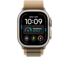 Apple Watch Ultra 4 GPS + Cellular 49mm Natural Titanium Case with Desert Alpine Loop - S - MJAE4ET/A