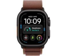 Apple Watch Ultra 4 GPS + Cellular 49mm Black Titanium Case with Burgundy Alpine Loop - S - MJC04ET/A