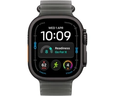 Apple Watch Ultra 4 GPS + Cellular 49mm Black Titanium Case with Translucent Black Ocean Band - MJAY4ET/A