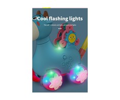 Cooler Stuff Muilo burbulai - stumdukas, LED šviesos ir garso efektai, mėlyna spalva