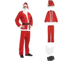 Kalėdų senelio Santa kostiumas 170 - 190 cm ūgiui