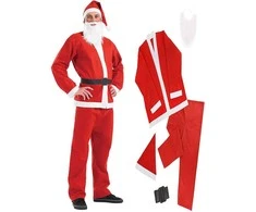 Kalėdų senelio Santa kostiumas 170 - 190 cm ūgiui