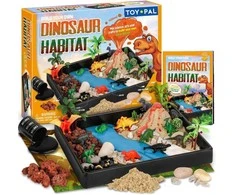 Km Mokslinis rinkinys terariumas dinozaurai su vulkanu