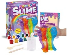 Km Slime slaimo gaminimo rinkinys su akvarele ir putplasčio rutuliukais spalvotas