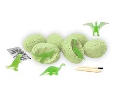 Magy Archeologijos kasinėjimo rinkinys dinozauro kiaušiniai šviečiantys tamsoje – 12 vnt.