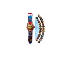 Magy Avengers IRONMAN tipo laikrodis su projektoriumi, 24 paveikslėliai