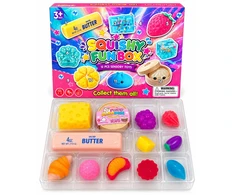 Magy Avento kalendorius squishy sviestas butter koldūnas minkomi antistresiniai žaislai 12 vnt