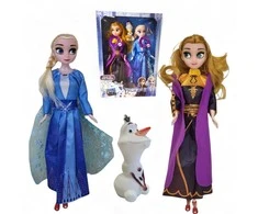 Magy Dainuojančios Lėlė Elza ir Ana Ledo šalis Frozen su bateliais