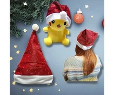Magy Kalėdinė senelio Santa kepurė blizgučiais