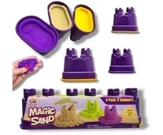 Magy Kinetinis smėlis spalvotas su formelėmis 3 spalvos, 330 gr.
