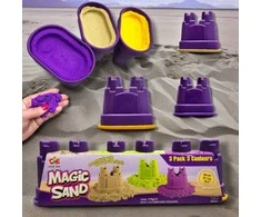 Magy Kinetinis smėlis spalvotas su formelėmis 3 spalvos, 330 gr.