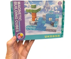Magy Minecraft statybinių blokų rinkinys kambarys sniegas 77 vienetai