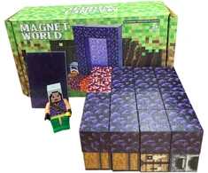 Magy Minecraft statybinių blokų rinkinys portalas 34 vienetai
