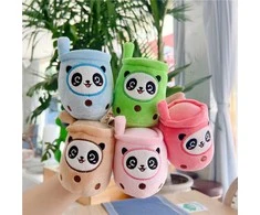 Magy Pliušinis pakabukas puodelis-panda