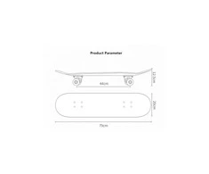 Magy Riedlentė skate board 80 cm., LED šviečiantys ratukai
