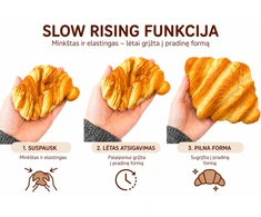 Magy Squishy kruasanas antistresinis minkomas žaislas slow rising