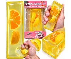 Magy Squishy ledo kubas su apelsinu coconut oil minkomas žaislas 13 cm.