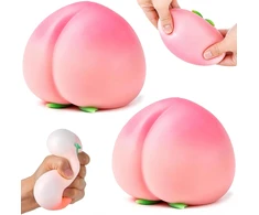 Magy Squishy persikas peach minkomas antistresinis žaislas
